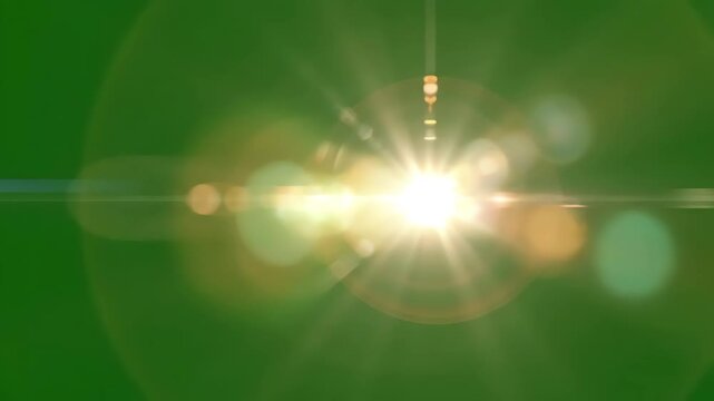 Green Screen flickering flare glowing light on background scene 2 with distortion, overlay, glitch, static noise, scan lines black background, 4k animated video loop
