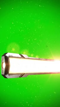 Green Screen power bar or life fighting game style animation scene 2 with distortion, overlay, glitch, static noise, scan lines on black background, 4k animated video loop
