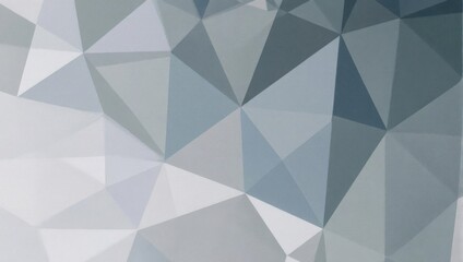 Abstract geometric pattern of varying shades of gray and light gray triangles