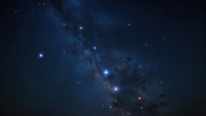 Vast expanse of starry night sky, Milky Way prominent