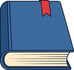 A blank notebook page and pen lie beside an American flag and book, creating a symbolic vector design with an empty paper frame for business text or art illustration