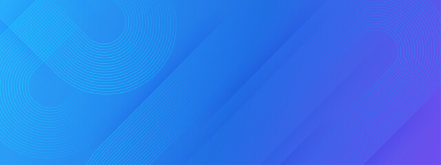 Minimalist cyan and blue background with elegant geometric curves and diagonal light streaks for tech © SyahCreation