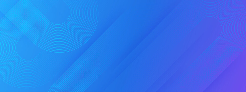 Minimalist cyan and blue background with elegant geometric curves and diagonal light streaks for tech