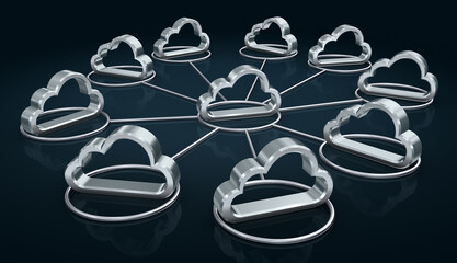 クラウドアイコンのネットワーク