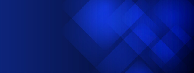 Obraz premium Sophisticated blue background featuring overlapping diamond shapes and diagonal geometric patterns for business use