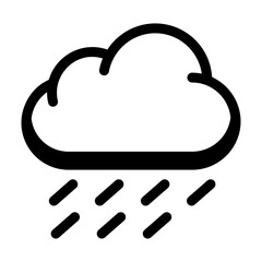 Obraz premium A line style icon showing rain shower