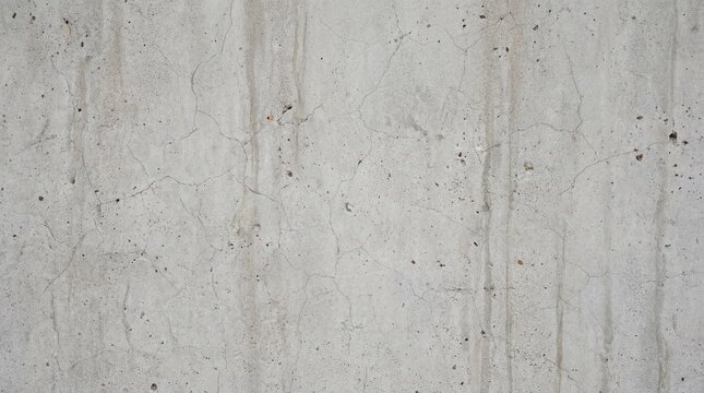 Grungy concrete wall with subtle vertical streaks and rough texture, ideal for background or industrial design.