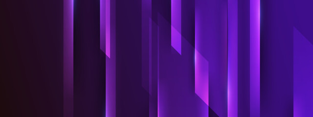 High tech digital purple background with glowing neon vertical lines and dark shadows for gaming or corporate landing page