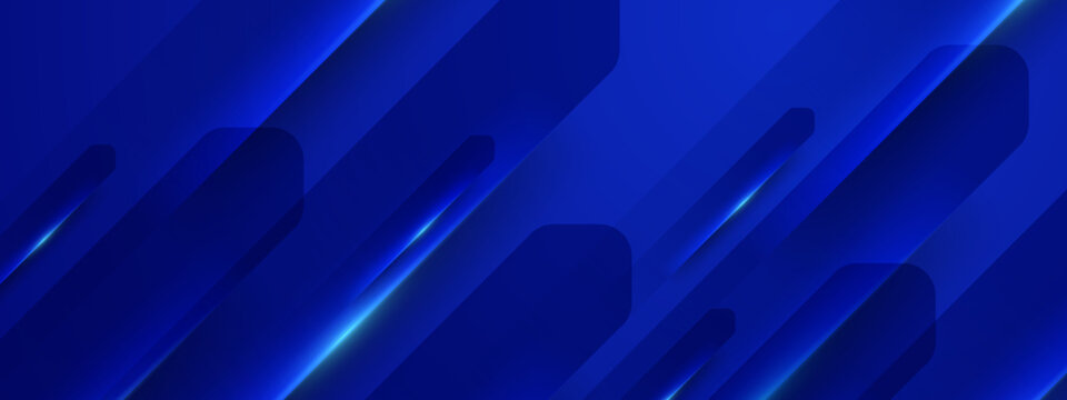 Corporate blue background with diagonal geometric shapes and subtle light flares for professional business presentation