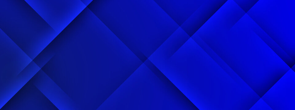 Modern blue background with overlapping transparent geometric tiles and shadow effects for tech branding