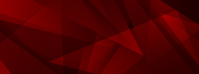 Obraz na płótnie Canvas Dramatic dark red background with low poly triangular shapes and sharp edges for gaming or intense design