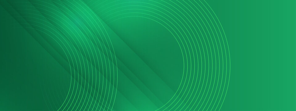 Abstract green background with concentric circular lines and soft gradients perfect for eco technology and sustainable energy designs