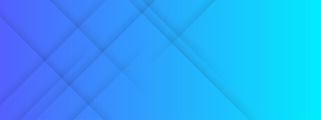 Obraz premium Sleek blue and cyan professional background featuring layered diagonal geometric lines and shadows