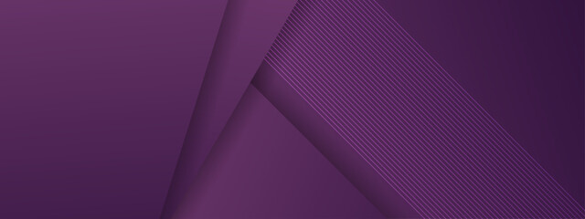 Obraz premium Sophisticated purple shade overlapping shapes with fine diagonal line accents for premium designs