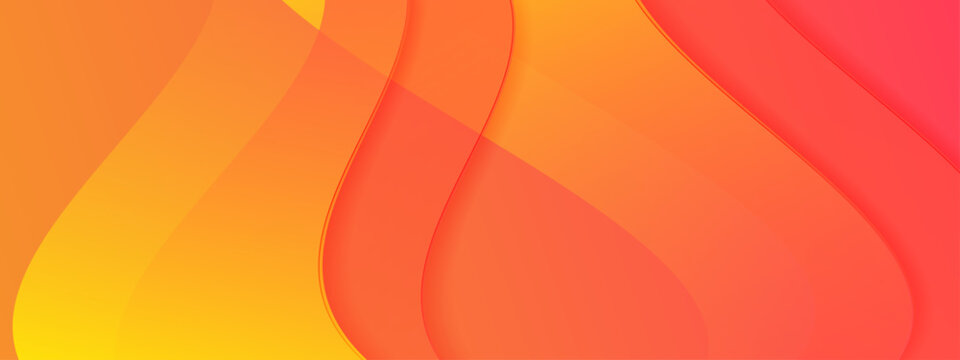 Dynamic fiery orange and yellow background with overlapping fluid waves and glowing light effects for high energy designs
