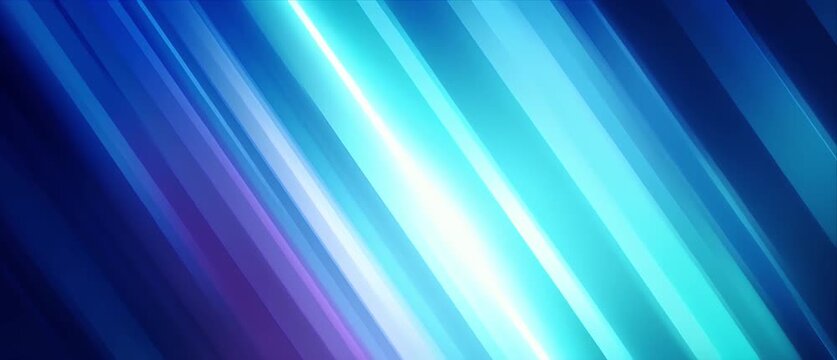 Blue abstract line background loop vdo dynamic diagonal light stripe pattern glowing modern design backdrop abstract light blue gradient neon stripe digital futuristic loop motion background streak