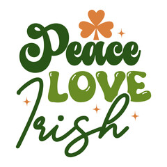 Retro st. patricks day svg Design 