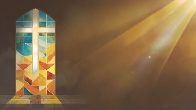 Christian wallpaper with text space