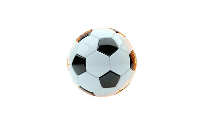 Soccer ball on fire