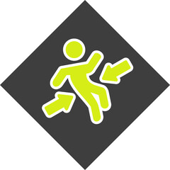 Crush Zone Vector Icon