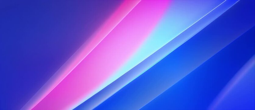 Abstract gradient background vdo loop neon light line glow soft pastel blue pink purple diagonal modern clean minimal design for banner and screen wallpaper futuristic digital pattern motion style