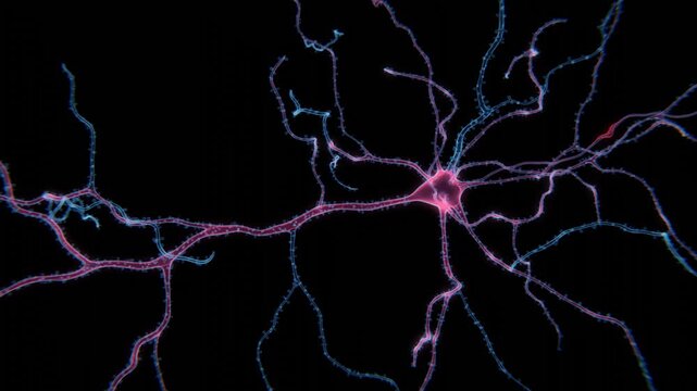 Animation Of The Activity Of Neurons And Synapses | Xray video of Activity Of Neurons