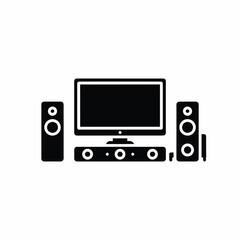 Obraz premium Home Entertainment System Icon