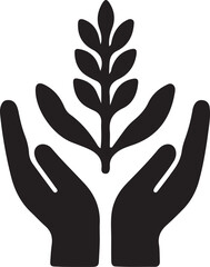 Obraz premium Sustainable Agriculture and Ecology Icon Set in Minimal Glyph Style