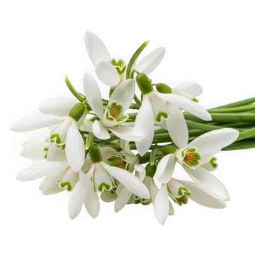 Snowdrop Bouquet: Delicate snowdrop blooms, a harbinger of spring, form a graceful bouquet.