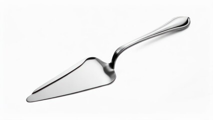 Fototapeta premium Elegant Silver Cake Server for Dessert Presentation.