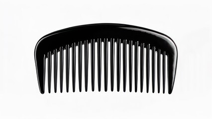 Black Comb with Fine Teeth for Hair Grooming and Styling.