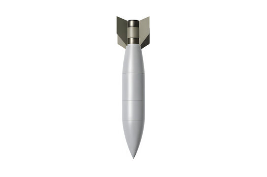 Top-Down Gravity Bomb Flat Lay Isolated