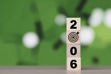 Number eight 3D cube on green background