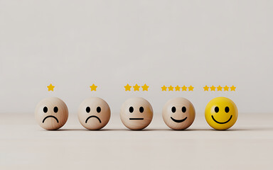 Happy yellow smiley face illustration on white background