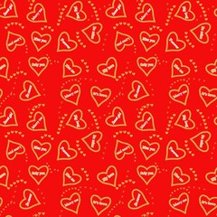 seamless pattern with hearts