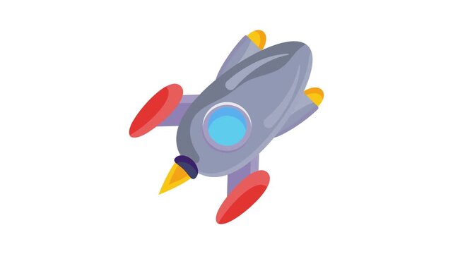  Vector image of a rocket ship, priced at 1 credit, USD $1.