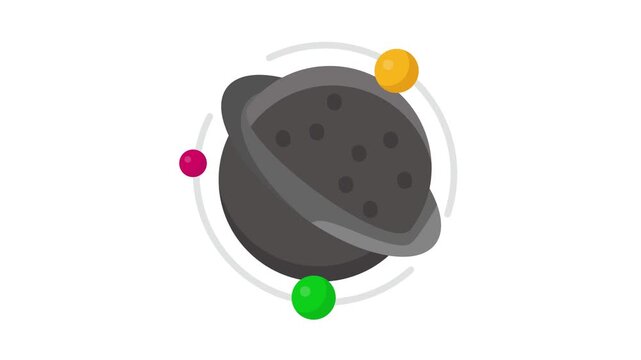 An illustration of a planet featuring a cookie and a decorative ring surrounding it.