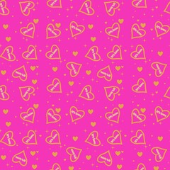 seamless pattern with hearts