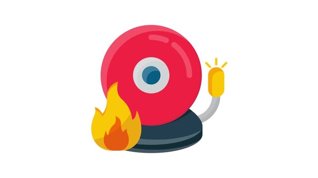 Vector illustration of a fire extinguisher icon, symbolizing fire safety and emergency preparedness.