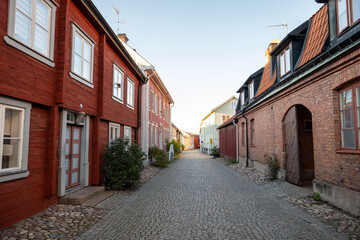 Eksj&ouml; old wooden town in Sweden