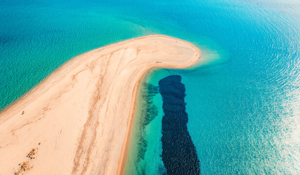 Beach on Possidi Cape on Kassandra peninsula, Halkidiki (Chalkidiki) in Greece