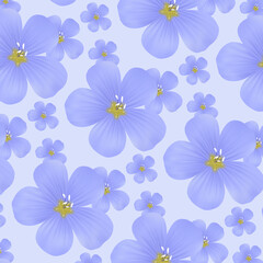seamless pattern with flowers