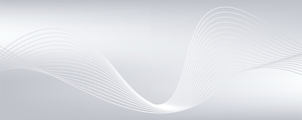 Abstract background with flowing lines. Digital future technology simple modern