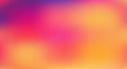 Obraz premium Vibrant gradient background with a grainy texture transitioning from purple to magenta and warm orange, perfect for energetic designs.