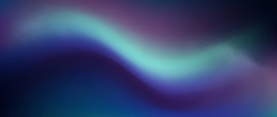 Fototapeta premium Abstract background with a smooth, flowing wave of deep blue, purple, and teal, suggesting depth and mystery.