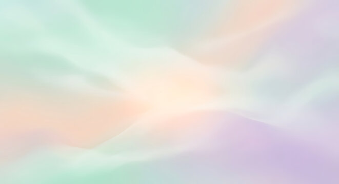 Subtle flowing abstract background with soft, muted gradients of green, peach, and purple for a gentle and calming effect.