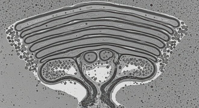 Golgi Apparatus Cisternae And Secretory Vesicle Trafficking Transmission Electron Microscopy