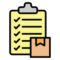 Stock Check Vector Filled Icon Design