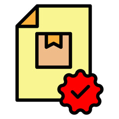Quality Check Vector Filled Icon Design
