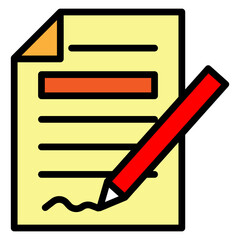 Request Form Vector Filled Icon Design